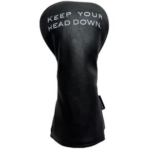 Golf Leather Driver Golf Club Headcover, Designed to Protect Your Driver with Swing Thought - Keep Your Head Down