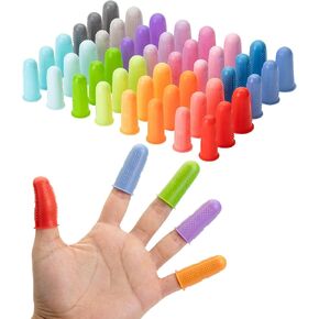Mr. Pen- Hot Glue Gun Finger Protectors, 48 pcs, Assorted Colors Silicone Finger Protectors, Rubber Fingers Tips, Rubber Finger Covers, Rubber Finger Tips Protector, Finger Grip, Finger Rubber Tips