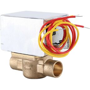 صمام منطقة مزود بمحرك، V8043E1012 استبدال صمام المنطقة محرك صمام المنطقة 3/4 بوصة، صمام مياه 24 فولت بسعة 3.5 السيرة الذاتية، 18 بوصة صمام الملف اللولبي النحاسي الذي يتم تشغيله مباشرة صمام الملف اللولبي ثنائي الاتجاه in Kuwait