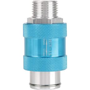 Hand Slide Valve HSV-15 1/2inch Threaded Pneumatic Air Flow Control Valve Accessory Part Blue