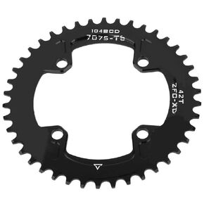Tbest Chainring, BCD 104MM 40T 42T Narrow Wide Single Chain Ring Chainrings Compatible with Most Crankset AM/ (42T?104BCD?)