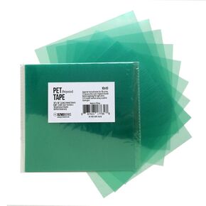 Gizmo Dorks Polyester Film PET Tape for 3D Printers and Printing, 10 x 10 inches, 10 Sheets per Pack