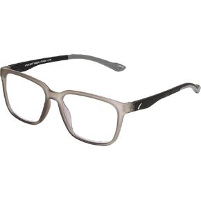 SPORTEX SAV Men's E4220 Blue Light Reading Glasses - Flexible, Durable, Lightweight, High-Performance Blue Light Readers for Men, Grey Black, +1.25