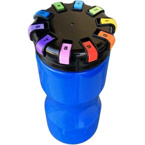 Classic - 32oz Reusable Locking Bottle Patented Anti-Drink Spiking Technology, Drink Spiking Prevention (Blue, 32 oz)