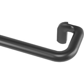 مجموعة قضبان ستائر Umbra Twilight - تصميم ملتف حول الجسم مثالي لألواح التعتيم أو تعتيم الغرفة، من 66 إلى 144 بوصة، أسود in Kuwait