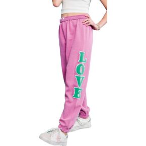 iscream + Theme NYC Big Girls French Terry Applique and Embroidered Accent Sweatpant Collection