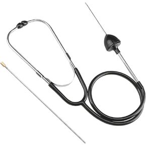 Car Engine Mechanics Stethoscope, Stainless Steel Auto Engine Diagnostic Kit Stethoscope, Mechanics Automotive Cylinder Noise Sensitive Hearing Tool, Car Accessories