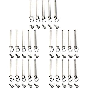 MAGICLULU 25 Sets Folding Fan Nail Accessories Stainless Steel Shaft Rivet Shaft Replacement Hand Fan Fasteners Bamboo Paper Fan Shaft Hand Folding Fan Shaft Rivet Nut and Rivets