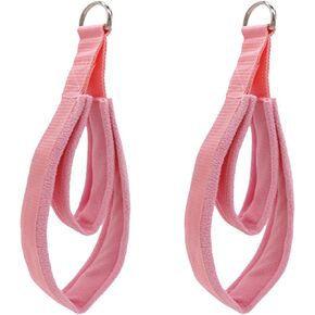 rockible 2X Pilates Straps Pilates Double Loop Straps for Reformer D Rings Straps for Fitness Improve Flexibility Exercise Gymnastics Unisex