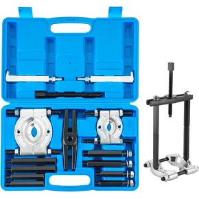 Bearing Puller Set, 5 Ton Capacity Bearing Separator, Pinion Wheel Bearing Removal Kit with 2" and 3" Jaws, Wheel Hub Axle Puller Set, 14PCS Bearing Separator Puller with Case