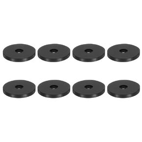 uxcell 80Pcs 1-5/8" OD x 3/8" ID x 1/4" Thick Round Rubber Washers Flat Rubber Spacer Bushing for Home Appliances Cars Boat Accessories