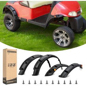 10L0L 4 PCS Golf Cart Fender Flares Golf Cart (2) Front & (2) Rear Fits EZGO RXV 2008-2015 Gas and Electric with Mounting Hardware