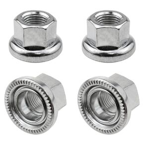 M10 Flange Nut Bike Bike Axle Nut Bicycle Hub Nut Bicycle Wheel Nut DIY Modification Accessories 4pcs