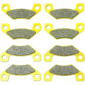 Front Rear Brake Pads Brakes for John Deere TX Gator Utility Turf 4PX Gator 9345 2004-2005 - HPX Gator 9446 2004-2008 - 4x2 4x4 Petrol Trail 2010-2011 - SN040000 2010 FA398FR MC0420