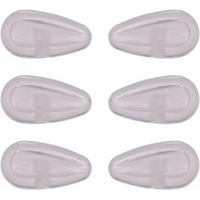 Caulo Silicon Rubber Screw in Airbag Nose Pads Compatible w Oakley Glasses Sunglasses Tincup OX3184 OX5094 OX5099 Wingfold OX5100 OX5101 Conductor etc. (Clear - 50 Pairs)