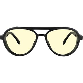 GUNNAR - Tallac Premium Gaming and Computer Glasses - Blocks 65% Blue Light - Amber Tint, Onyx