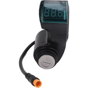 Alomejor Electric Scooter Handle Switch Lock ABS Professional Technology Switch Lock with Screen 2 Keys for M5