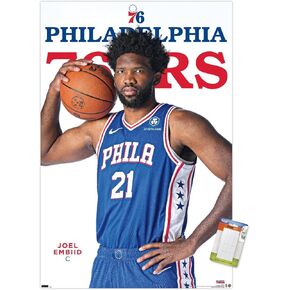 Trends International NBA Philadelphia 76ers - Joel Embiid Feature Series 23 Wall Poster