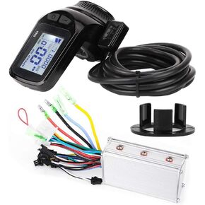 48V 350W Brushless Motor Controller LCD Display Thumb Throttle for Electric Scooter, Boxwizard45eg2vxbaq