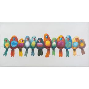 Yosemite Home Decor ARTAC0436C Birds on A Wire I Multi, 48.00" x 1.50"