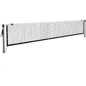 Dominator In Ground Pickleball System - Includes Two Heavy Duty Square Pickleball Posts with Net and Sleeves - Aluminum, Rust Free, and Follows USAPA Standards