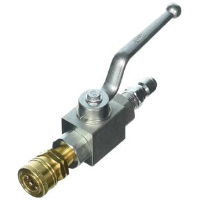 High Pressure Ball Valve Kit 3/8" Male Plug X 3/8" Female Quick Connect 7250 PSI for High Pressure Hoses (Packs)