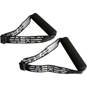 Cando 10-5330 Handle with Adjustable Webbing For Band/Tubing, 1 Pair