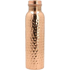 Copper Water Bottle with Hammered Finish- 34oz