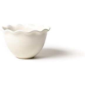 Coton Colors Signature White Ruffle 6in Bowl