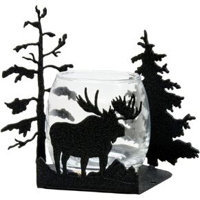 Moose Candlewrap Tea Light Votive Candle Holder