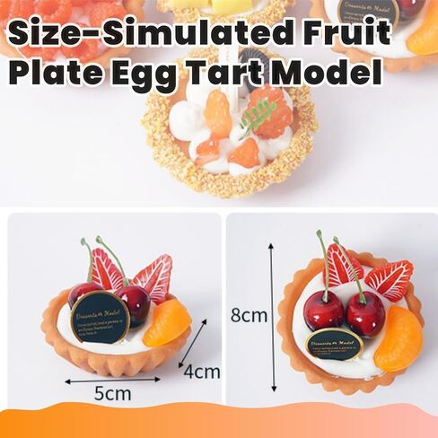 6Pcs Artificial Simulation Fake Cake Cupcakes Model, 3 inch Fake Pie Pastries Muffins Desserts, Realistic Faux Cake Food Props Fits for Photography Kitchen Home Wedding Display Bakery Party Decoration in Saudi Arabia