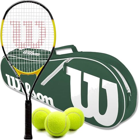 Wilson Energy XL 112 Pre-Strung Recreational Tennis Racquet Bundled with an Advantage II Tennis Bag and a Can of Tennis Balls in Saudi Arabia