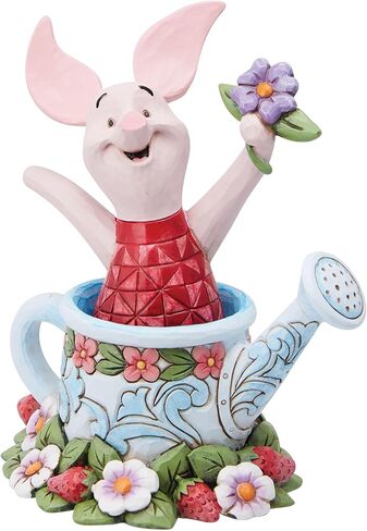 Enesco Disney Traditions من Jim Shore Winnie The Pooh Piglet في تمثال علبة الري، 4.5 بوصة، متعدد الألوان in Saudi Arabia