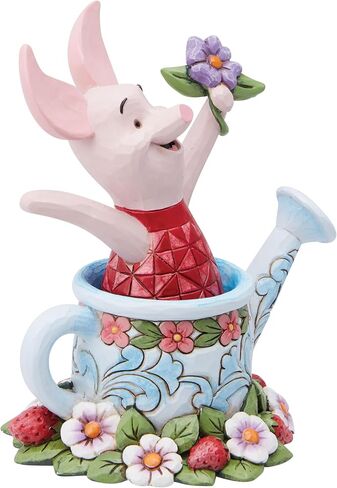 Enesco Disney Traditions من Jim Shore Winnie The Pooh Piglet في تمثال علبة الري، 4.5 بوصة، متعدد الألوان in Saudi Arabia