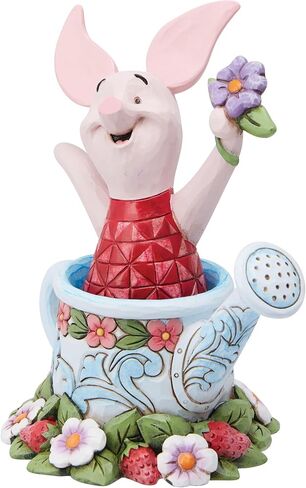 Enesco Disney Traditions من Jim Shore Winnie The Pooh Piglet في تمثال علبة الري، 4.5 بوصة، متعدد الألوان in Saudi Arabia