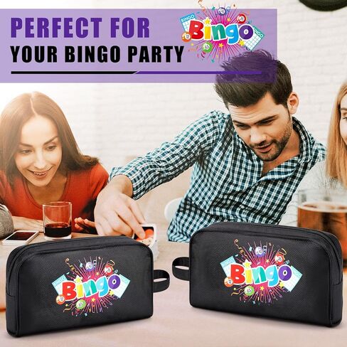 4 قطع من حقيبة Bingo Dauber المحمولة مع حزام حمل، حقائب Bingo كبيرة جدًا بسحاب، حقائب Bingo Dauber المحمولة، حقائب Bingo Tote، هدايا Bingo لمستلزمات ألعاب Bingo Lover in Kuwait