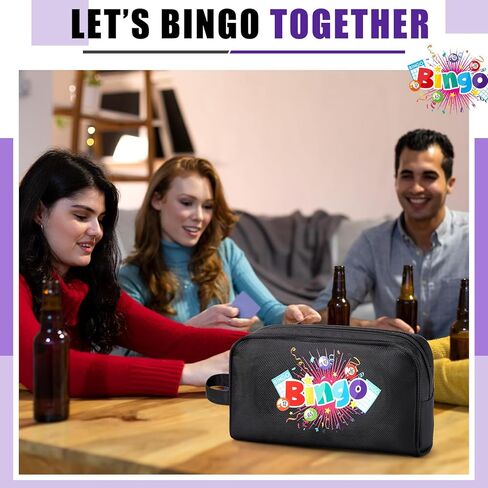 4 قطع من حقيبة Bingo Dauber المحمولة مع حزام حمل، حقائب Bingo كبيرة جدًا بسحاب، حقائب Bingo Dauber المحمولة، حقائب Bingo Tote، هدايا Bingo لمستلزمات ألعاب Bingo Lover in Kuwait