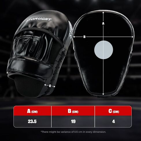 Punching Mitts for Men, Women, & Kids, Focus Mitts for Martial Arts & Boxing Training,Curved Punching Mitts for Boxing and MMA 2PCS (PU Leather) in Kuwait