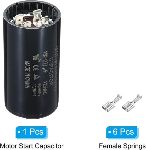 مكثف بدء تشغيل المحرك PATIKIL، 378-454 فائق التوهج/Mfd 110-125 فولت 50/60 هرتز CD60 مكثف تشغيل المحرك لبدء تشغيل المحرك الكهربائي in Saudi Arabia