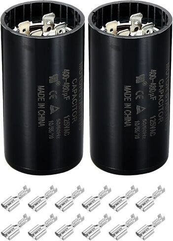 مكثف بدء تشغيل المحرك PATIKIL، 378-454 فائق التوهج/Mfd 110-125 فولت 50/60 هرتز CD60 مكثف تشغيل المحرك لبدء تشغيل المحرك الكهربائي in Saudi Arabia