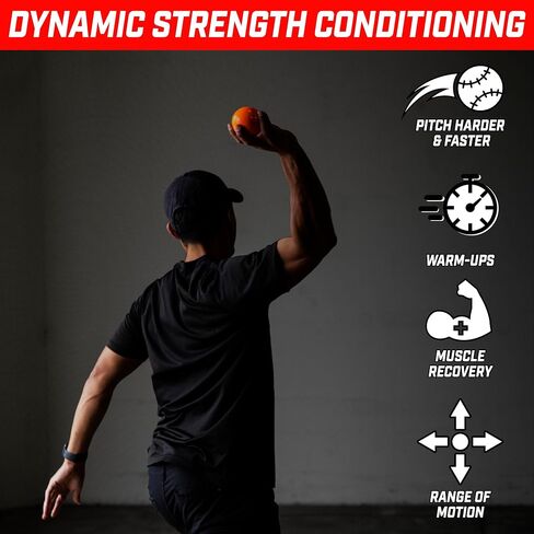 كرات GoSports Plyometric المرجحة لتدريب البيسبول والكرة اللينة 6 عبوات - كرات ذات وزن متغير لتحسين القوة والميكانيكا - اختر مجموعة PRO أو Elite in Saudi Arabia