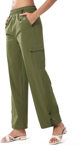 women's Hiking Pants Quick Cool Dry Tactical Cargo Pants Outdoor Casual Work Waterproof Lightweight for Safari Camping… in Saudi Arabia