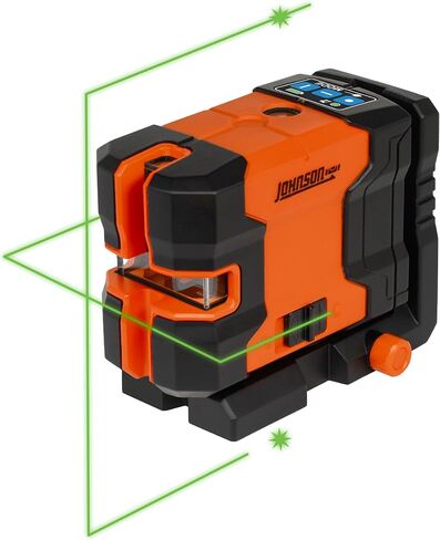 Johnson Level & Tool JLD300-GN2D Laser Level, Self-Leveling Cross-Line & 2 Dot Laser with GreenBrite® Technology, Magnetic Base, Hard-shell Carry Case, Lithium Ion Battery, Magnetic Target in Saudi Arabia
