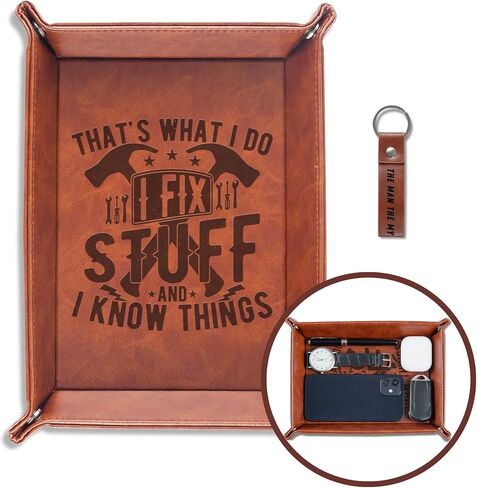 INNObeta I Fix Stuff and I Know Things هدايا للرجال I Fix Stuff Giifts Valet Tray هدايا مضحكة للرجال أشياء مضحكة للرجال مهندس ميكانيكي in Saudi Arabia