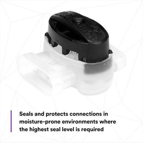 3M Scotchlok Self-Stripping Electrical IDC 316IR, Black/White Color, Pigtail, Irrigation Applications, Moisture Resistant, 22-16 AWG, Bag of 30 in Saudi Arabia