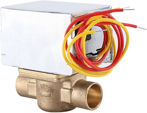 صمام منطقة مزود بمحرك، V8043E1012 استبدال صمام المنطقة محرك صمام المنطقة 3/4 بوصة، صمام مياه 24 فولت بسعة 3.5 السيرة الذاتية، 18 بوصة صمام الملف اللولبي النحاسي الذي يتم تشغيله مباشرة صمام الملف اللولبي ثنائي الاتجاه in Kuwait