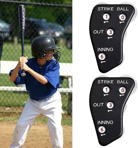 Black 4 Wheel Umpire Indicator, Umpire Counter Clicker, Umpire Clicker Umpire Gear, Baseball Clicker Outs Innings Balls and Strike Clicker for Softball, Referee Uniforms and Apparel in Saudi Arabia