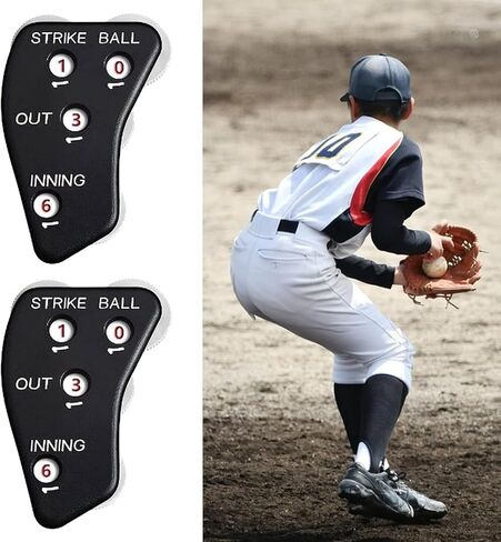 Black 4 Wheel Umpire Indicator, Umpire Counter Clicker, Umpire Clicker Umpire Gear, Baseball Clicker Outs Innings Balls and Strike Clicker for Softball, Referee Uniforms and Apparel in Saudi Arabia