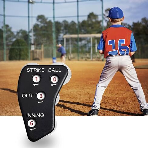 Black 4 Wheel Umpire Indicator, Umpire Counter Clicker, Umpire Clicker Umpire Gear, Baseball Clicker Outs Innings Balls and Strike Clicker for Softball, Referee Uniforms and Apparel in Saudi Arabia