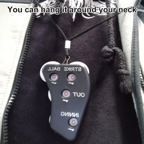 Black 4 Wheel Umpire Indicator, Umpire Counter Clicker, Umpire Clicker Umpire Gear, Baseball Clicker Outs Innings Balls and Strike Clicker for Softball, Referee Uniforms and Apparel in Saudi Arabia